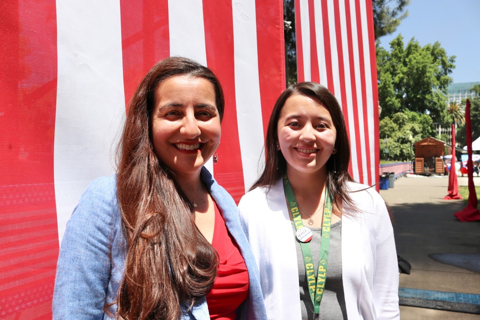 Vivienne and Senator Limón